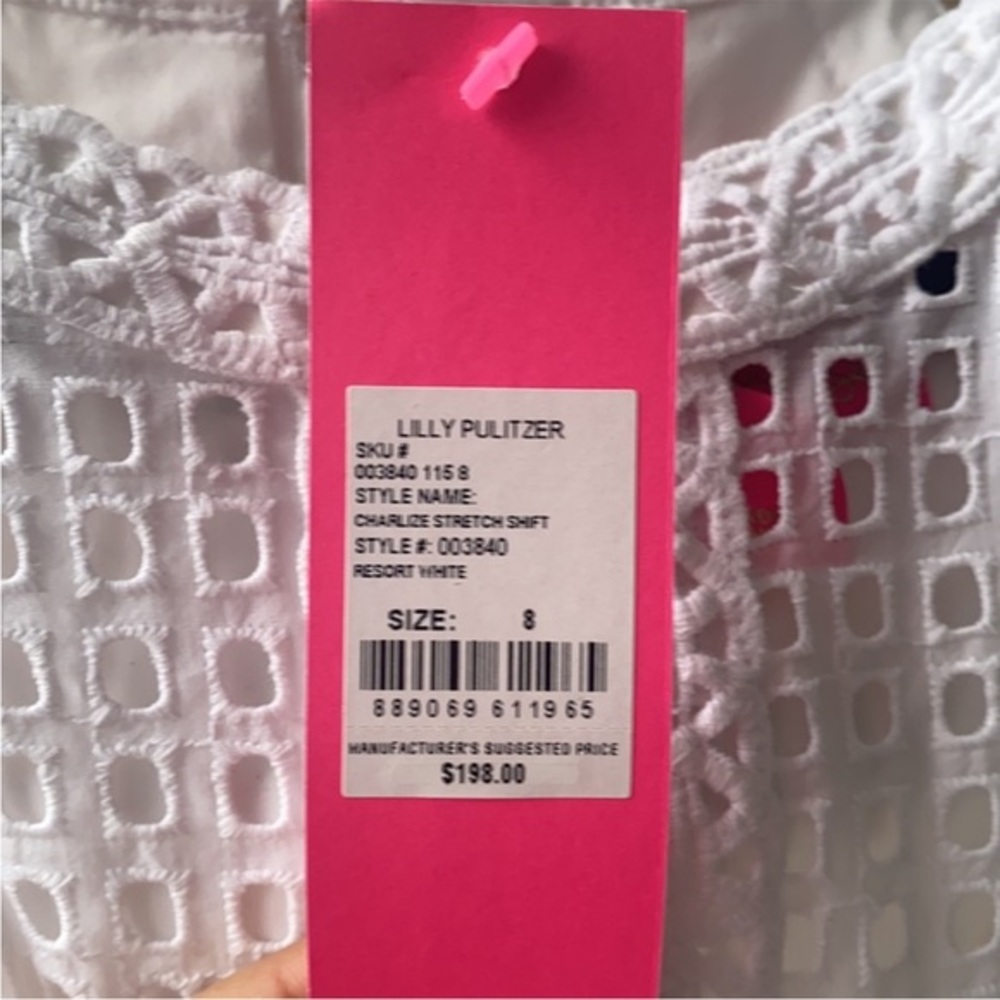 Lilly Pulitzer White Eyelet Shift Dress
